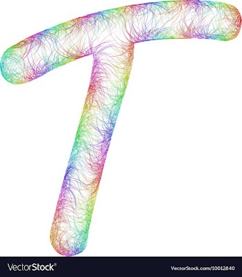 Rainbow Sketch Font Design vector image