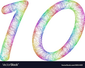 Rainbow Sketch Font Design vector image