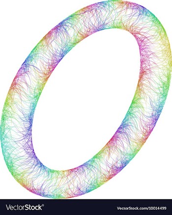 Rainbow Sketch Font Design vector image