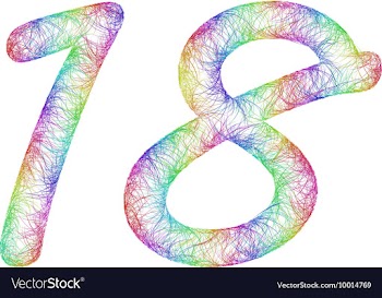 Rainbow Sketch Font Design vector image