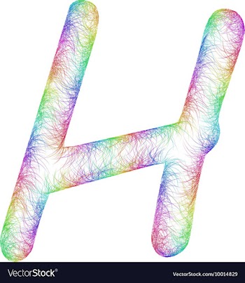 Rainbow Sketch Font Design vector image
