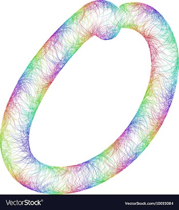 Rainbow Sketch Font Design vector image