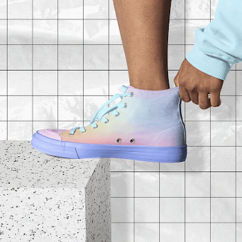 Rainbow sneakers, street fashion design | Free Photo - rawpixel