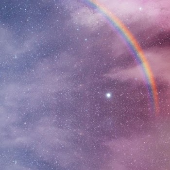 Rainbow space background, pink galaxy | Free Photo - rawpixel