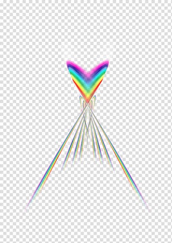 Rainbow stripe, purple, blue, and yellow abstract painting transparent background PNG clipart