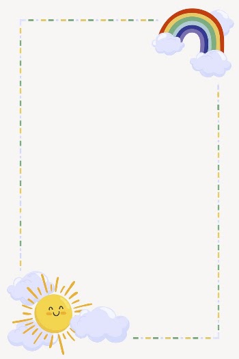 Rainbow & sun frame collage | Free Vector - rawpixel