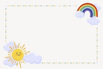 Rainbow & sun frame collage | Free Vector - rawpixel