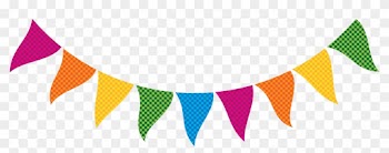 Rainbow Theme For Graduation Rainbow Bunting Clip Art - Banner Clipart