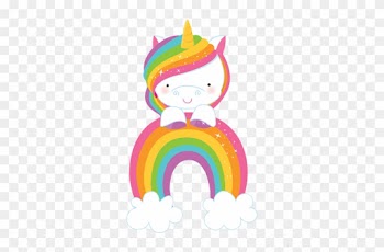 Rainbow Unicorn 2-03 - Unicorn And Rainbow Clipart
