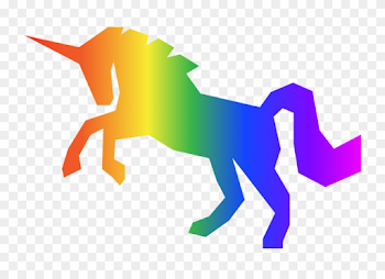 Rainbow Unicorn Transparent Clipart Unicorn Clip Art - Rainbow ...