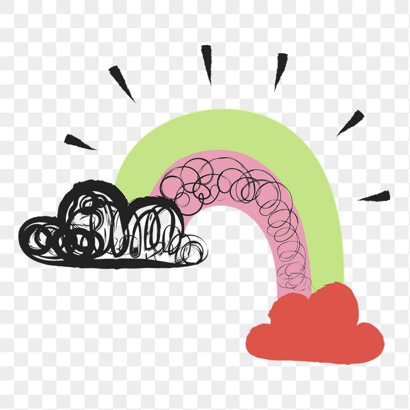 Rainbow, weather png sticker, colorful | Free PNG Illustration - rawpixel