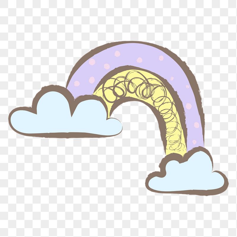Rainbow, weather png sticker, pastel | Free PNG Illustration - rawpixel