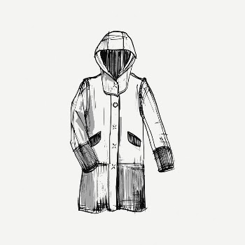 Raincoat clipart, vintage illustration psd. | Free PSD Illustration - rawpixel