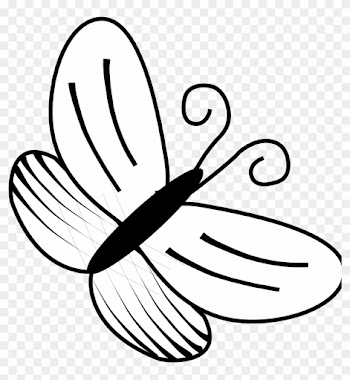 Rainforest Snake Clipart - Butterfly Clipart Black And White