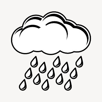 Raining cloud drawing, vintage illustration | Free Vector - rawpixel