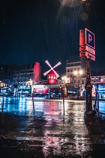 Raining Outside during Night
