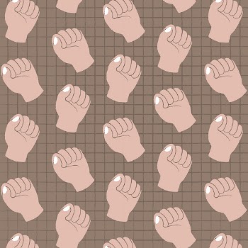 Raised fist background, doodle pattern | Free PSD - rawpixel
