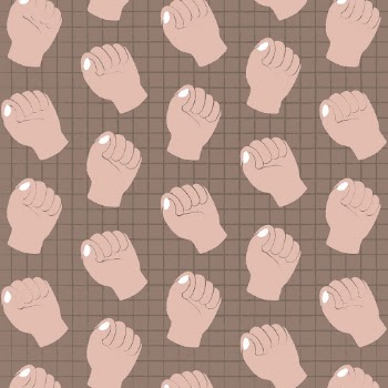 Raised fist background, doodle pattern | Free Vector - rawpixel