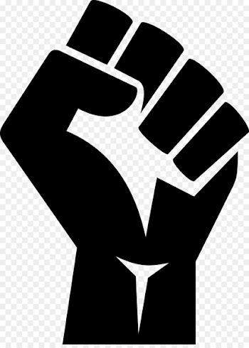 Raised fist Black Power T-shirt Clip art - fist of hard work 