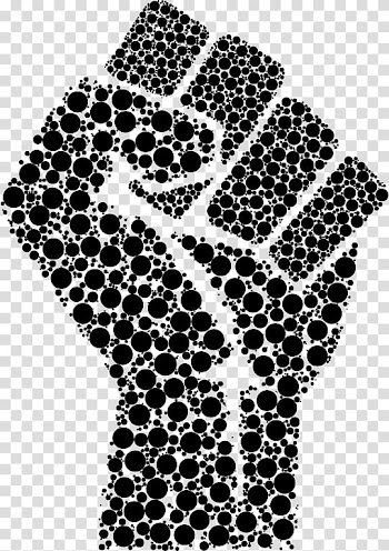 Raised fist Fist bump , circle abstract transparent background PNG clipart