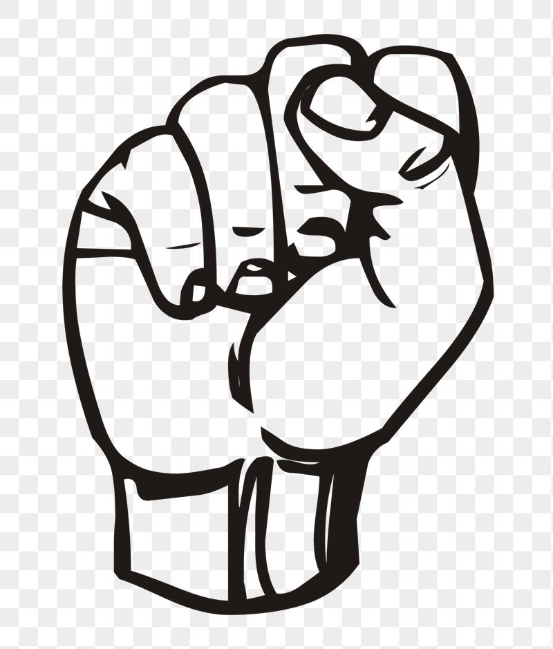 Raised fist png sticker, transparent | Free PNG - rawpixel