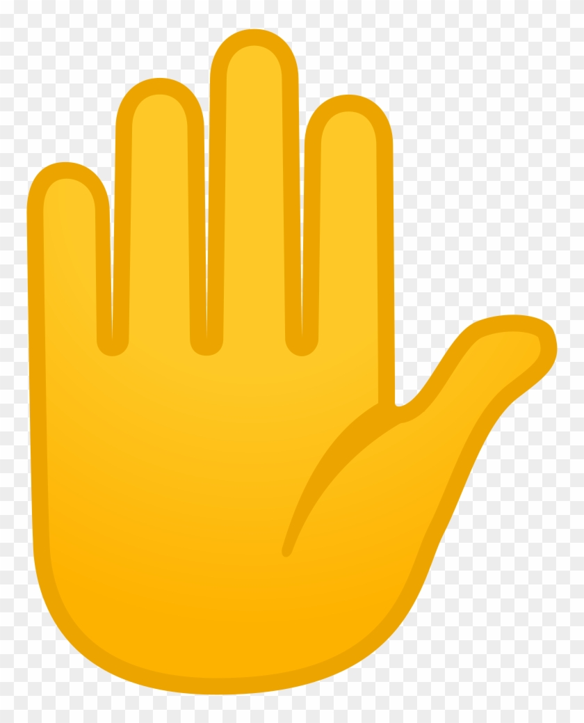 Raised Hand Icon - Raised Hand Emoji Png