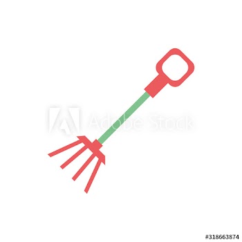 rake farm tool icon