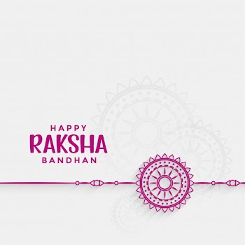 Raksha bandhan festival greeting card Free Vector