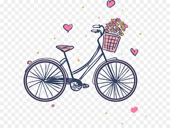 Raleigh Bicycle Company Bicycle frame Hybrid bicycle Giant Bicycles - Pink bikes and flower baskets 