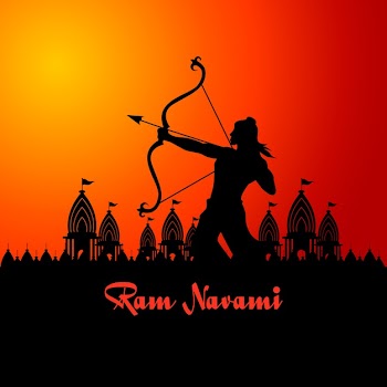 Ram navami celebration flat style Free Vector