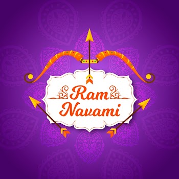 Ram navami event flat design Free Vector