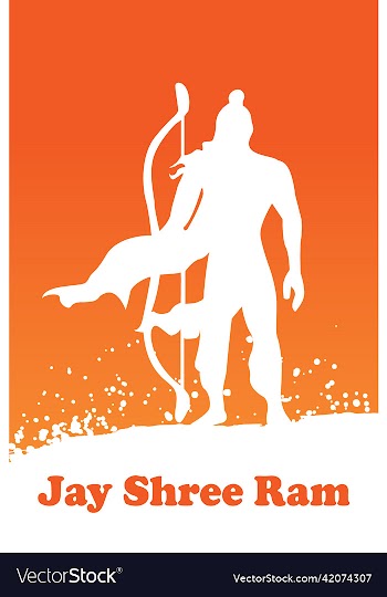 ram navami greeting card for hindu festival