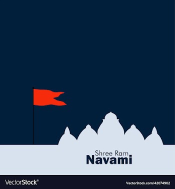 ram navami greeting card for hindu festival