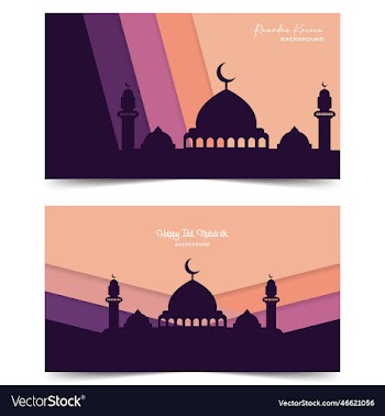 ramadan kareem background collection with paper