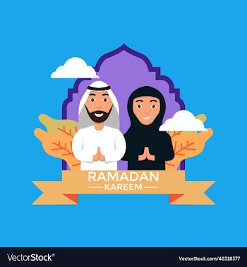 ramadan kareem greeting character