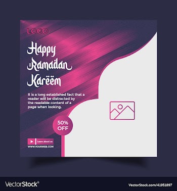 ramadan kareem greeting social media post