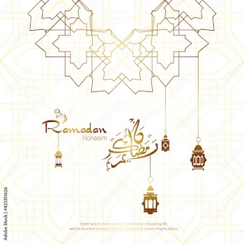 Ramadan kareem. Islamic background design with arabic calligraphy and ornament.