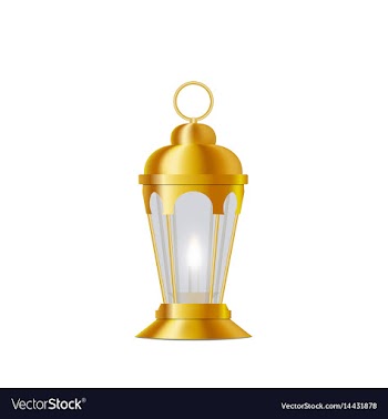 Ramadan kareem lantern in oriental style vector image