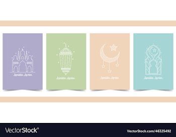 ramadan kareem template with pastel color
