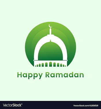 ramadan kareem two mosques logo design