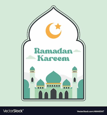ramadan kareem with awesome mosque flat design