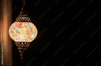 Ramadan lamp. Arabian lantern