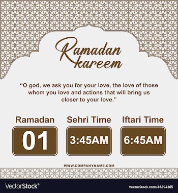 ramadan mubarak sehri iftari time