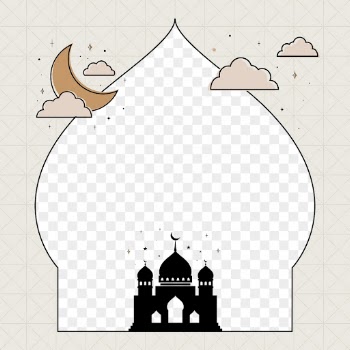 Ramadan png frame, simple color | Free PNG - rawpixel