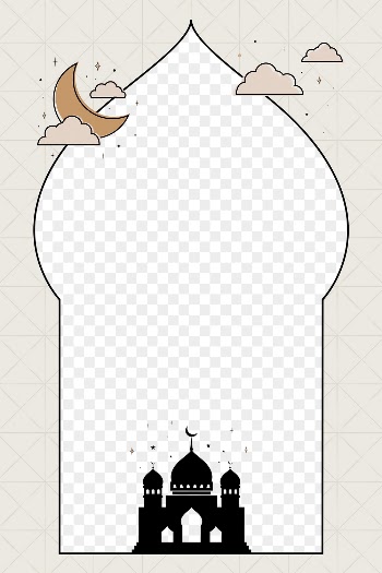 Ramadan png frame, simple color | Free PNG - rawpixel