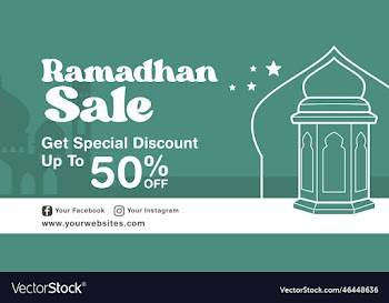 ramadhan sale banner design template