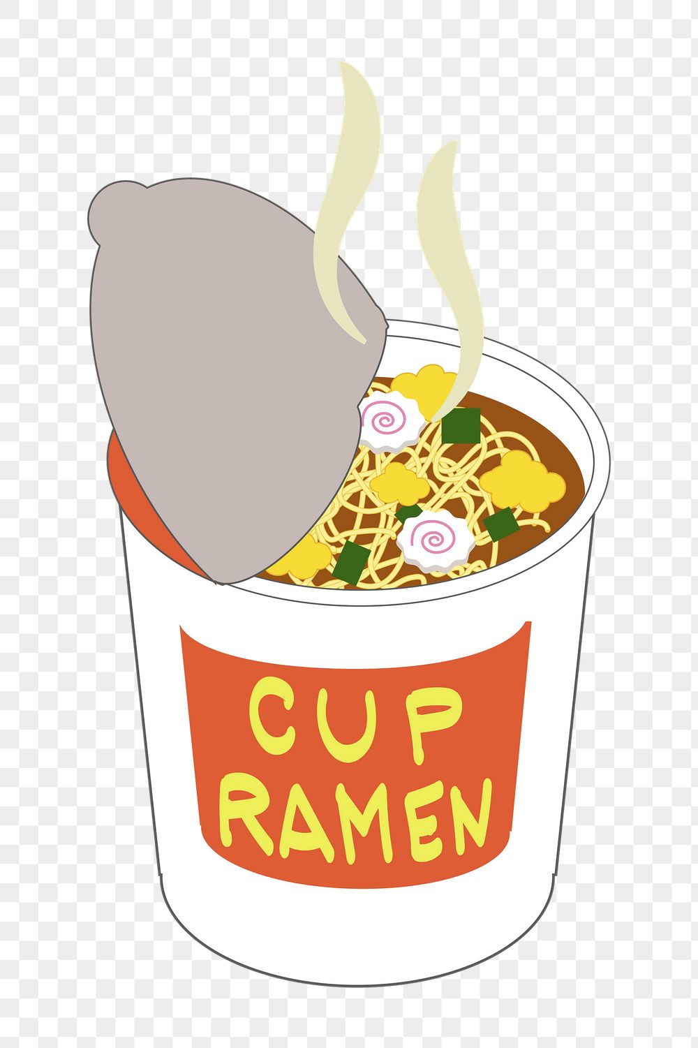 Ramen cup png sticker, instant | Free PNG - rawpixel