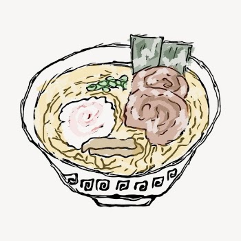 Ramen noodle bowl hand drawn, | Free Vector - rawpixel