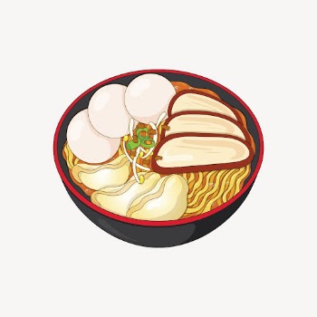 Ramen noodle sticker, Japanese food | Free Vector - rawpixel