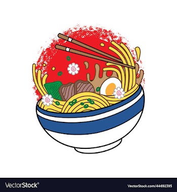 ramen noodles on bowl